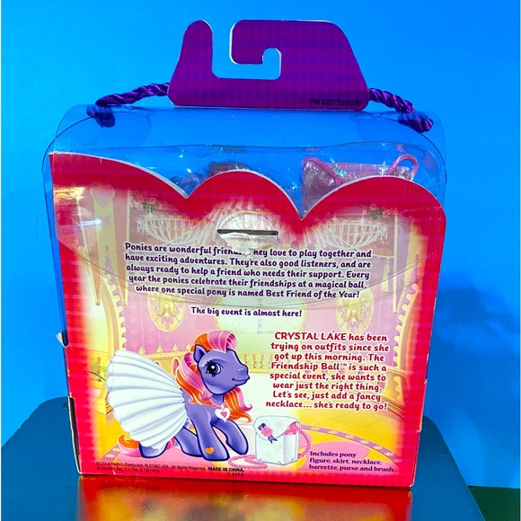 MY LITTLE PONY G3 VTG 2004 FRIENDSHIP BALL DRESS-UP EVENINGWEAR CRYSTAL LAKE - Picture 10 of 13